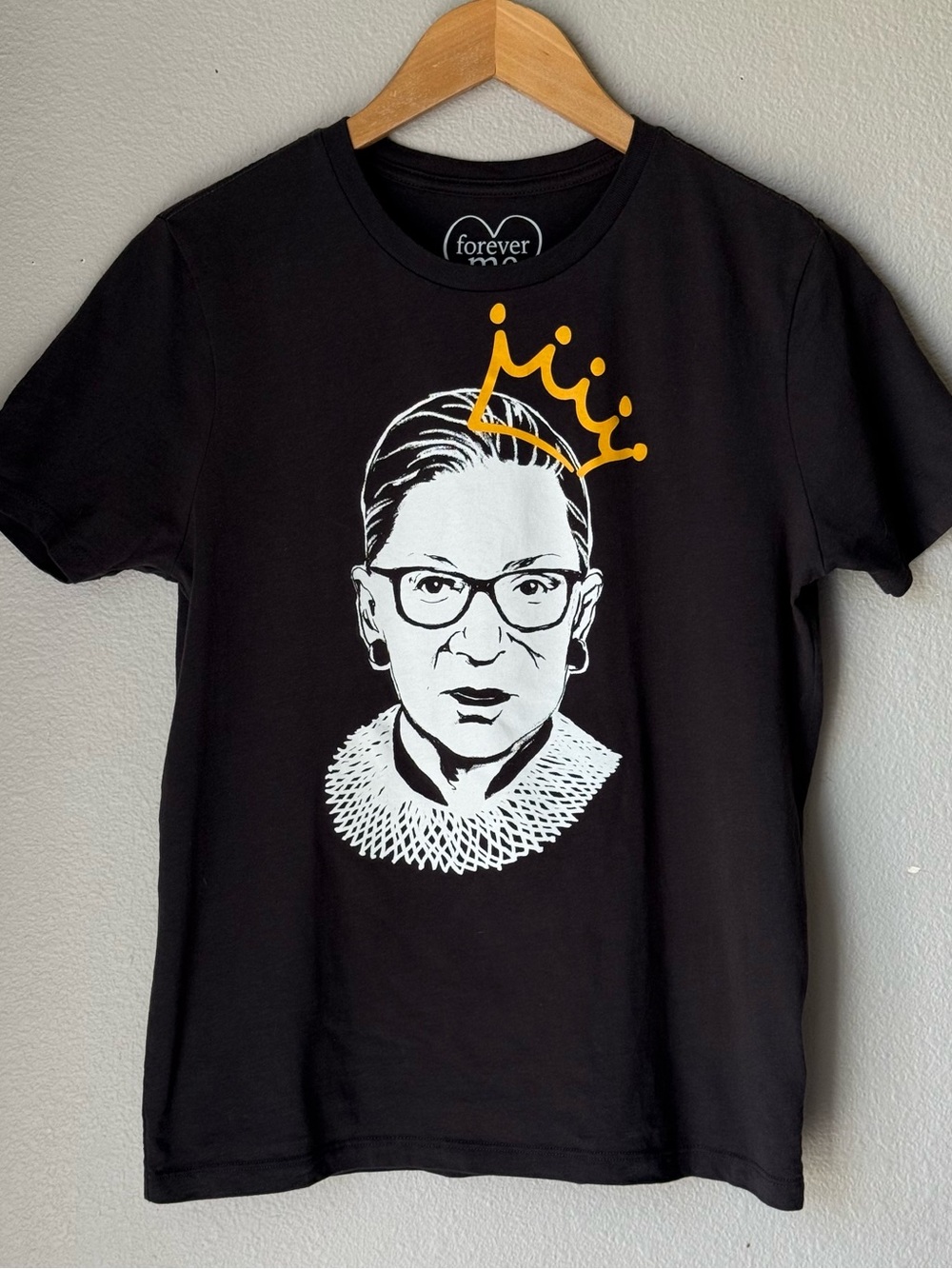Forever Me Ruth Bader Ginsburg Short Sleeve Graphic T-Shirt Womens Size XS